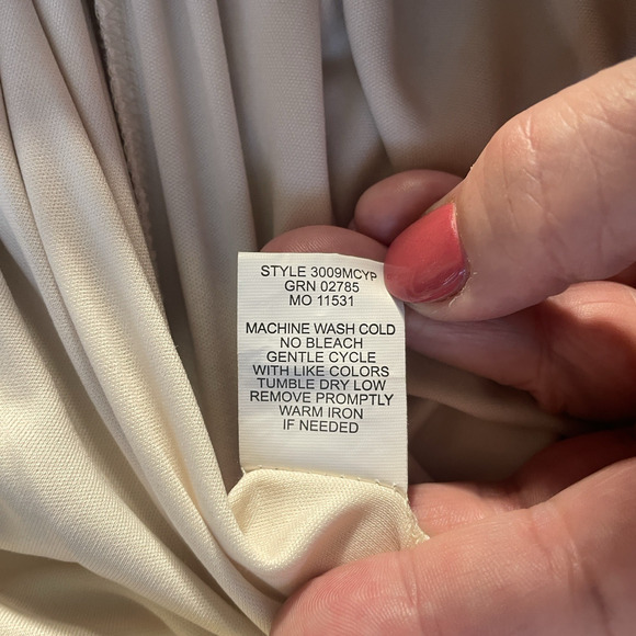 Vintage Y2K Sara Michelle Skirt Women Medium Beige Floral Whimsey Ruffle High Lo - Picture 9 of 9